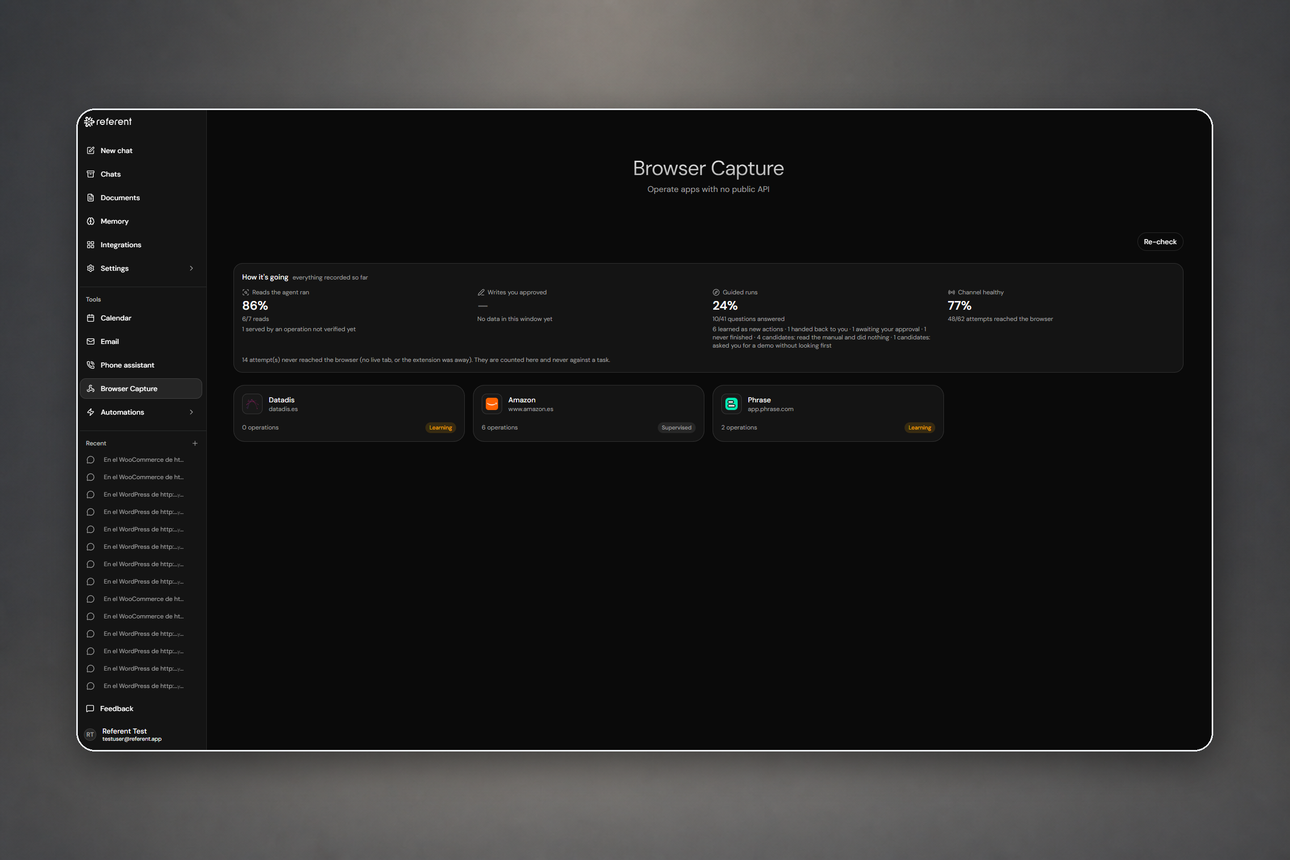 Referent — Connect where APIs stop